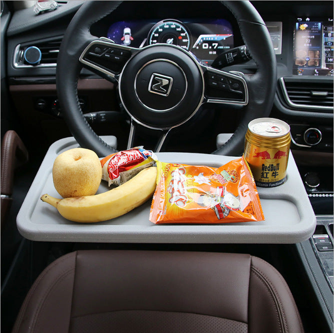 Car steering wheel multi-function card table car tray tray computer table food tray rack shrink film
