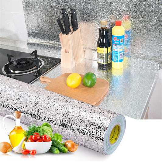 Kitchen oil-proof waterproof and moisture-proof self-adhesive wallpaper