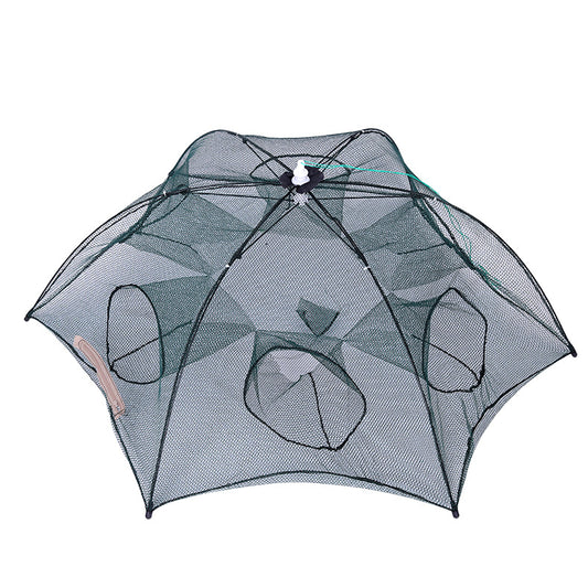 Wholesale Fishing Net Fishing Cage Umbrella Cage Folding Fishing Net Fishing Tackle Hand Throw Net Fishing Net Fishing Tackle Umbrella Fishing Tool