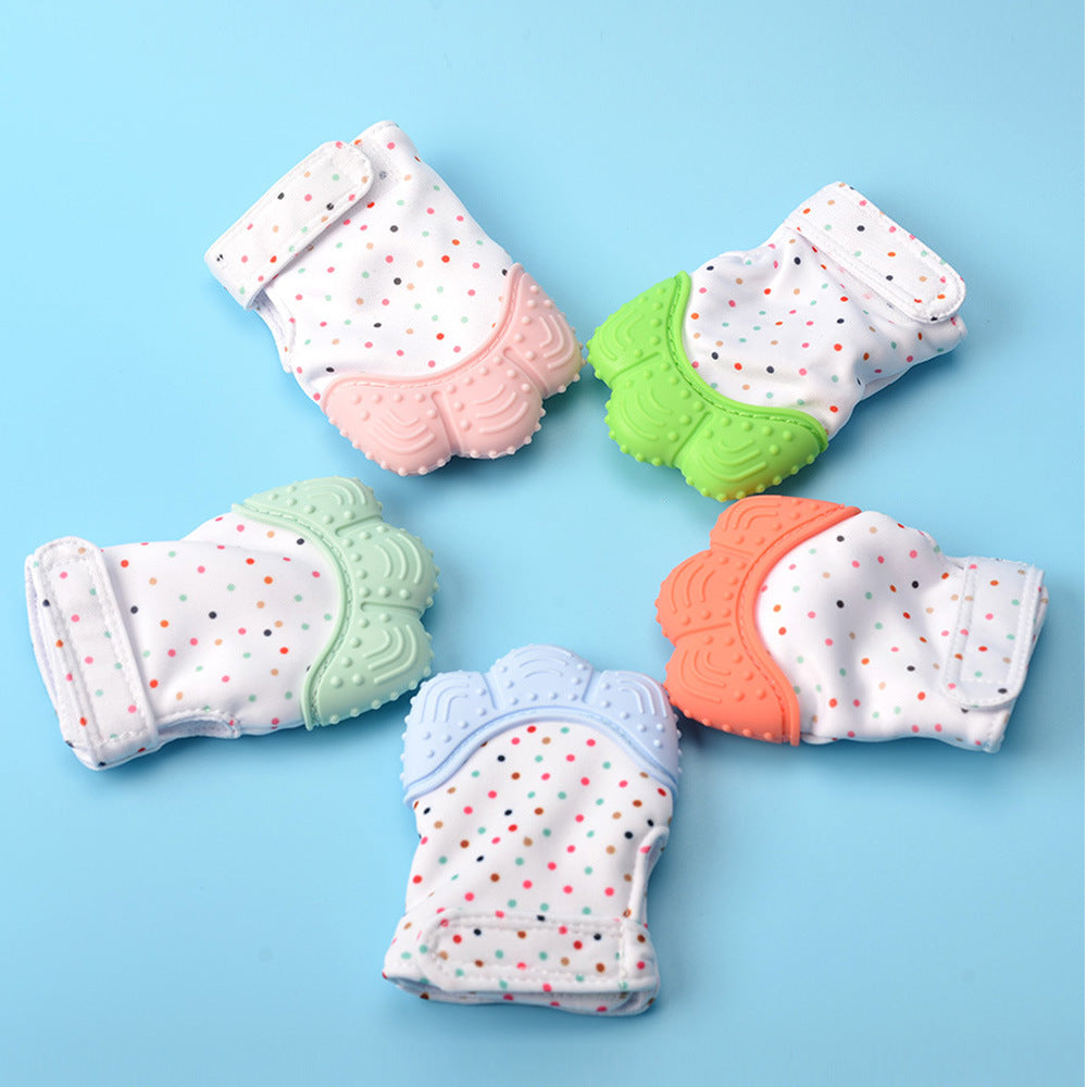 Baby Molar Gloves Silicone Baby Teether Gloves Newborn Anti-eating Hand Molar Gloves Baby Molar Toys