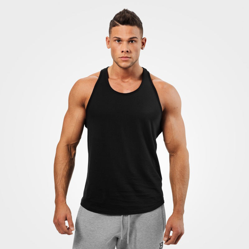 2019 Amazon Hot Sale AliExpress New Men's Fitted Vest European and American Men's Sleeveless Vest T-shirt