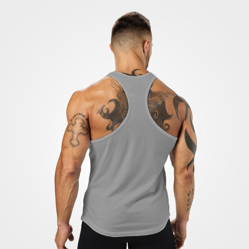 2019 Amazon Hot Sale AliExpress New Men's Fitted Vest European and American Men's Sleeveless Vest T-shirt