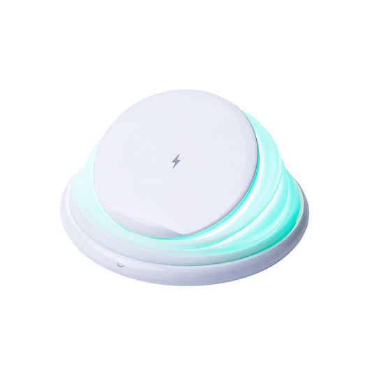 Factory direct multi-function wireless charger 10W fast charge creative colorful night light mobile phone holder