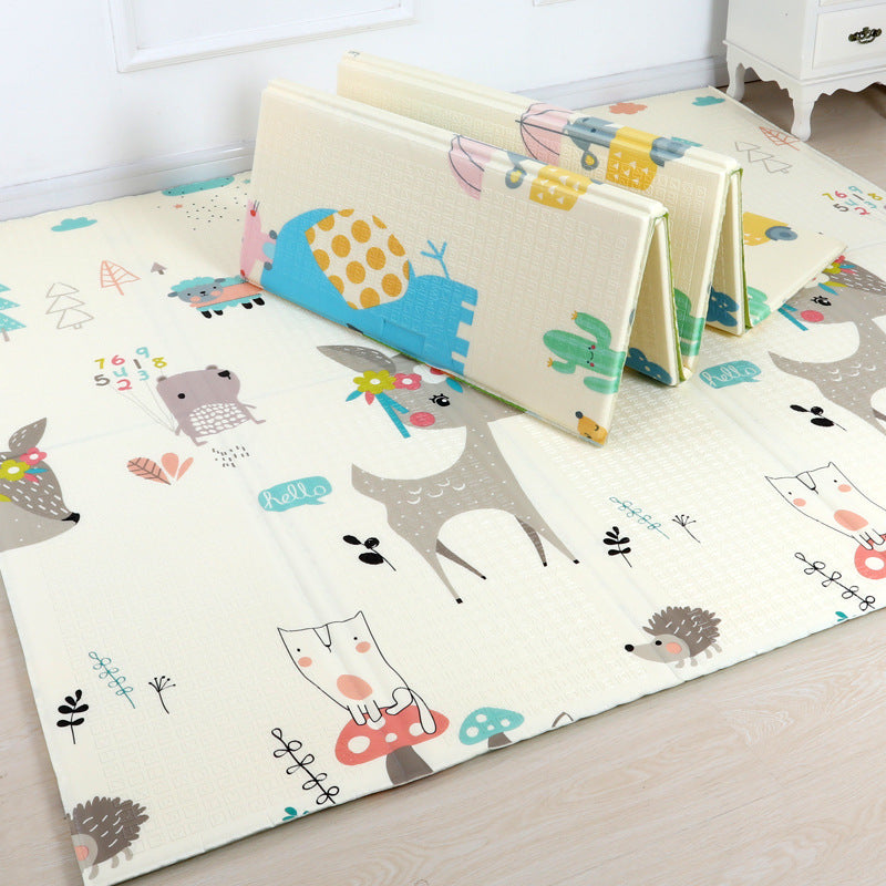 Factory wholesale crawling mat, environmentally friendly and tasteless baby play mat, thickened double-sided foldable xpe child crawling mat