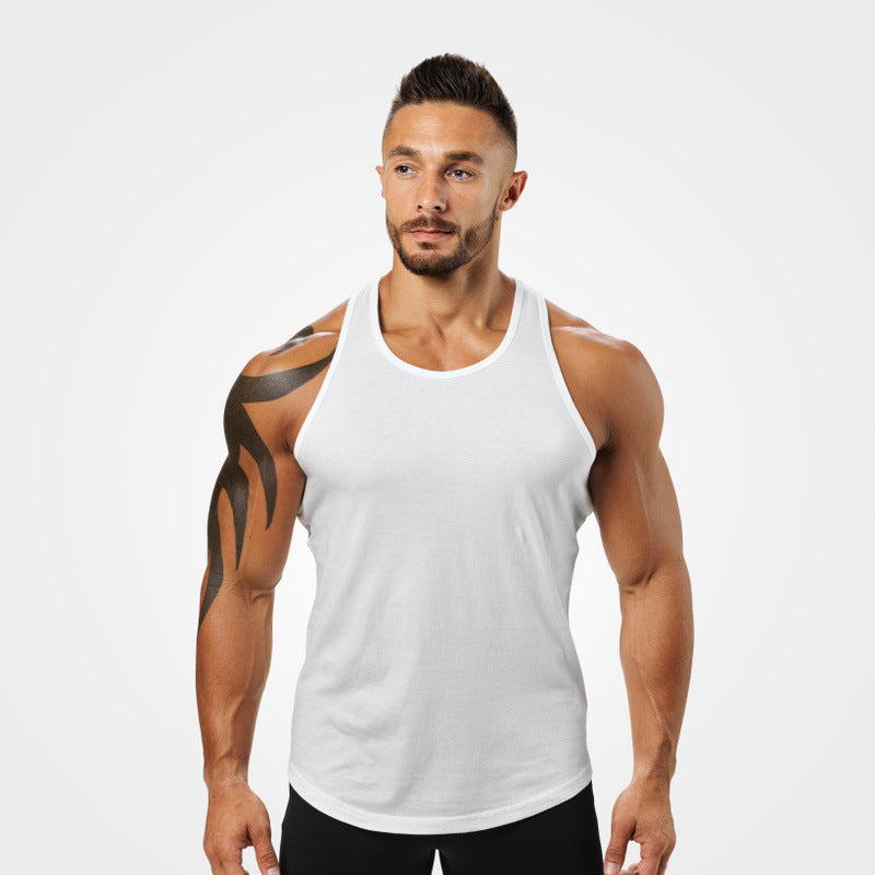 2019 Amazon Hot Sale AliExpress New Men's Fitted Vest European and American Men's Sleeveless Vest T-shirt