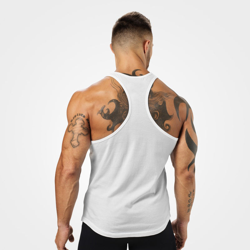 2019 Amazon Hot Sale AliExpress New Men's Fitted Vest European and American Men's Sleeveless Vest T-shirt