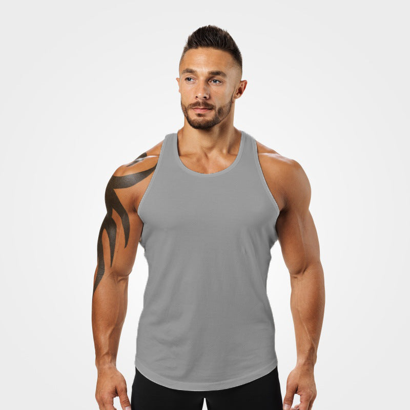 2019 Amazon Hot Sale AliExpress New Men's Fitted Vest European and American Men's Sleeveless Vest T-shirt