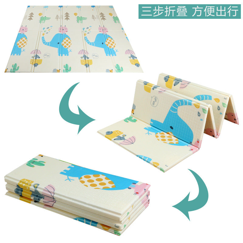 Factory wholesale crawling mat, environmentally friendly and tasteless baby play mat, thickened double-sided foldable xpe child crawling mat