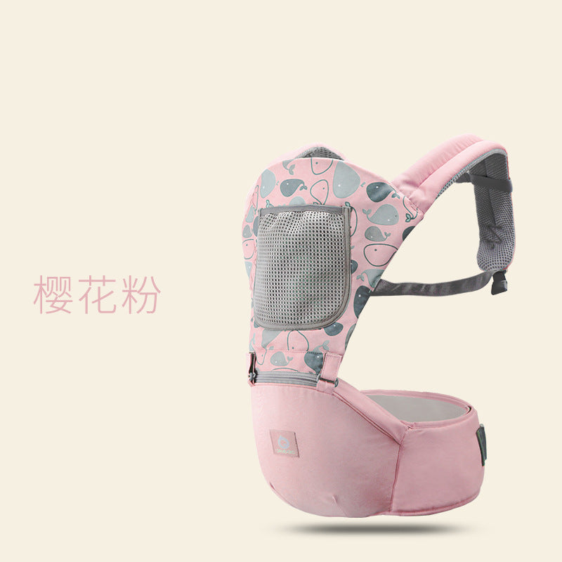 Aierbao double shoulder baby carrier four seasons multifunctional breathable baby carrier baby waist stool factory outlet