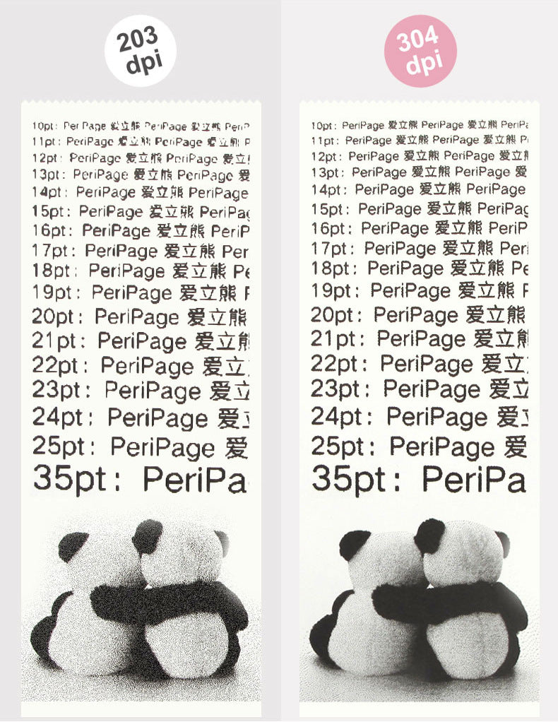 PeriPage love bear portable pocket phone photo wrong title notes account bar code label printer