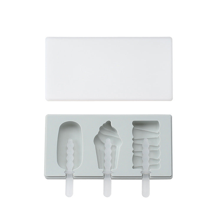 Spot Siamese Ice Cream Mold with Cover Silicone Ice Cream Stick Ice Mold Homemade DIY DIY Ice Cream Mould