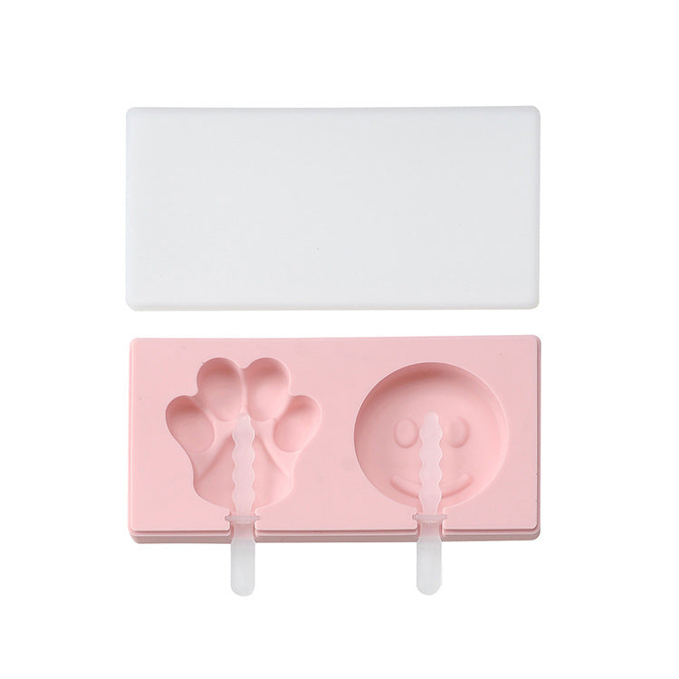 Spot Siamese Ice Cream Mold with Cover Silicone Ice Cream Stick Ice Mold Homemade DIY DIY Ice Cream Mould