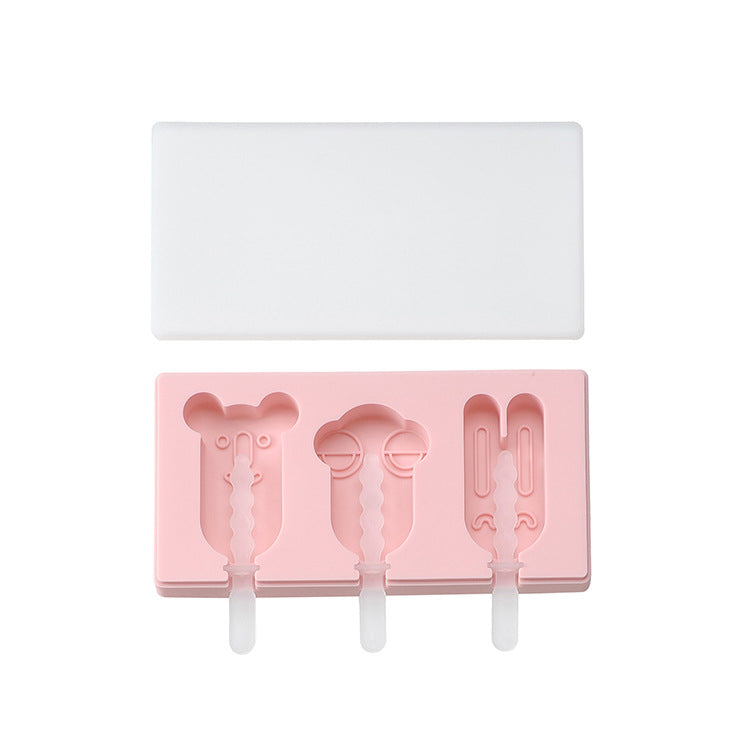 Spot Siamese Ice Cream Mold with Cover Silicone Ice Cream Stick Ice Mold Homemade DIY DIY Ice Cream Mould