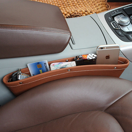 Car Storage Box Seat Car Trash Bin Car Storage Box Storage Box Bag Leather Storage