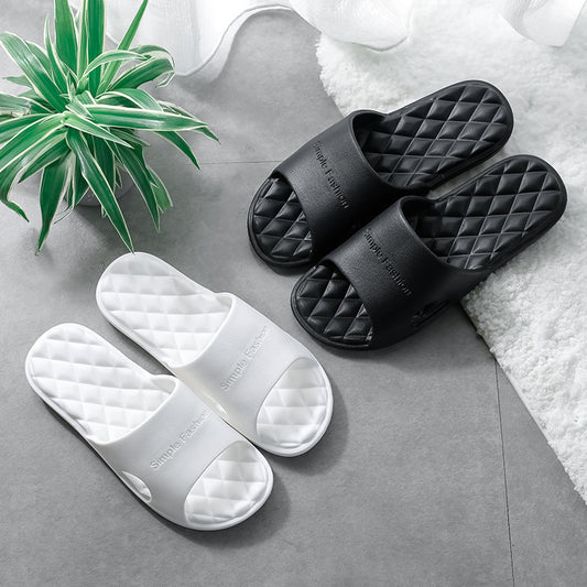 New foreign trade indoor bath slippers custom manufacturer, one-piece massage bathroom non-slip soft bottom eva slippers