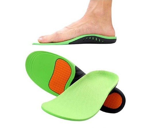 PU sports insole, new flat foot orthopedic insole, low arch support orthopedic shoe, arch inner and outer insole