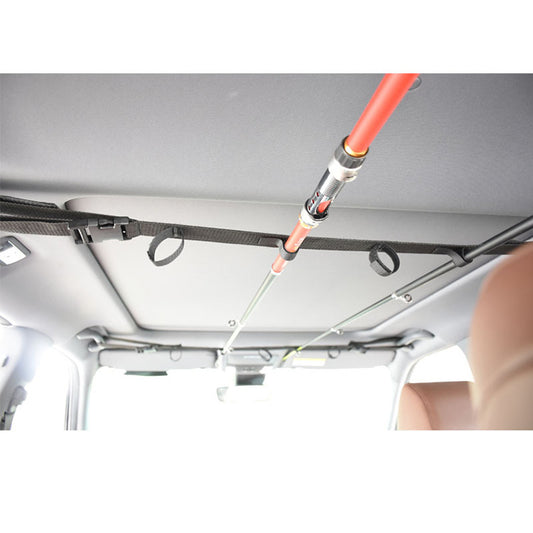 Car fishing rod holder, fishing portable rack, car fishing rod holder, car fixing strap, car fishing rod holder