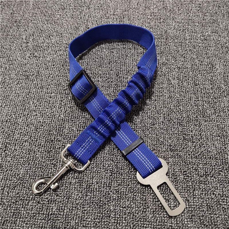 Pet car reflective elastic seat belt Explosive model dog car cushion seat belt dog chain manufacturer