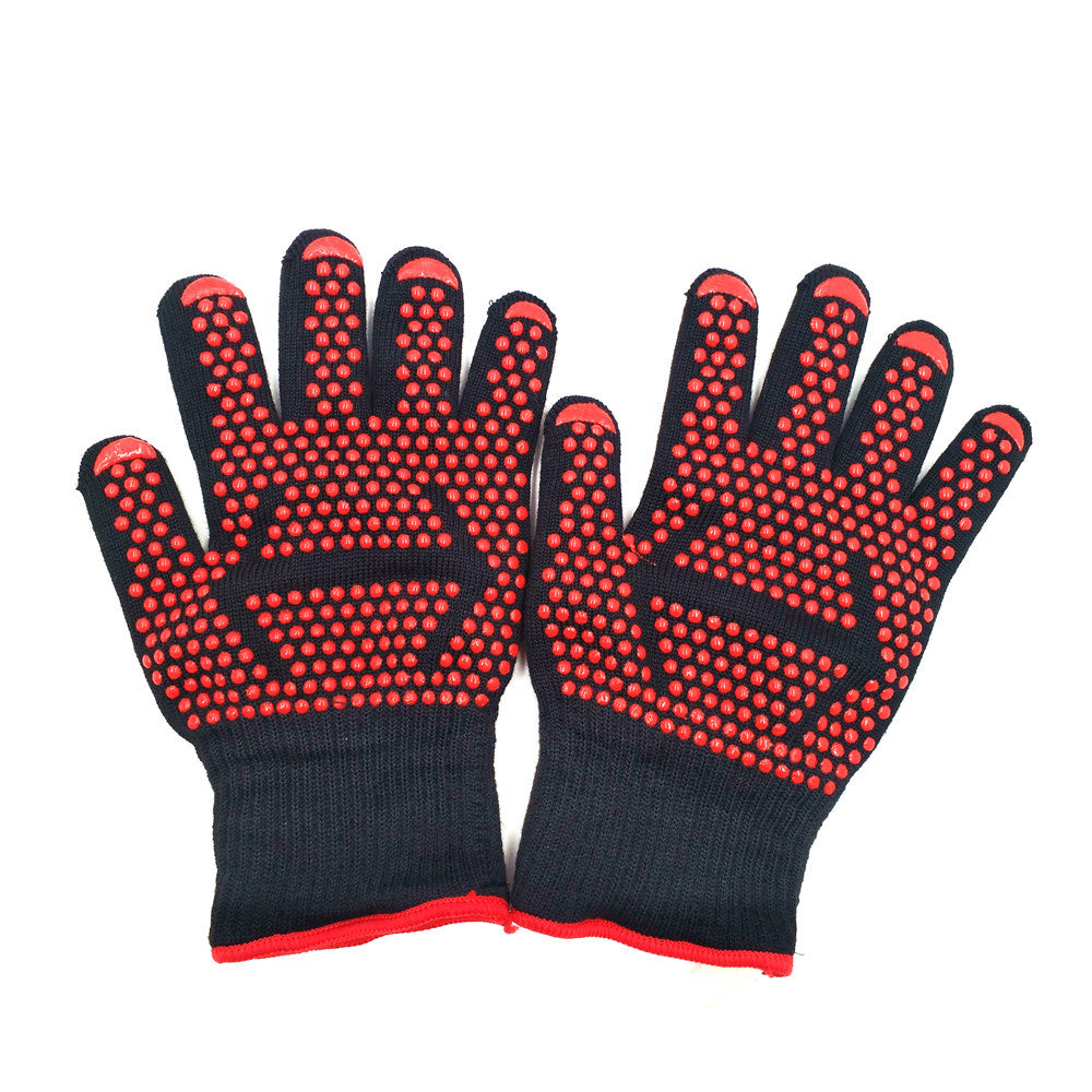 High temperature heat resistant gloves kitchen gloves barbecue gloves