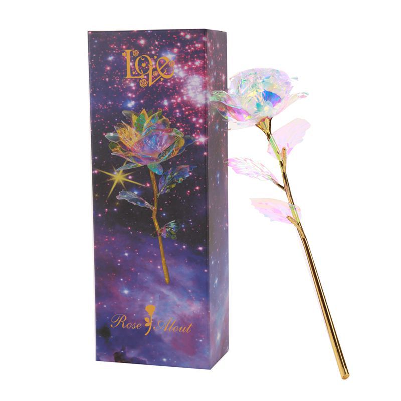 24K Gold Foil Roses Glowing Gold Set Creative Tanabata Valentine's Day Gifts Gifts Wholesale