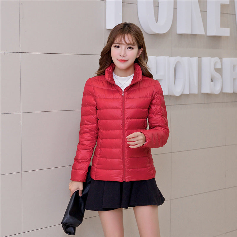Cold winter Siyu women's thin down stand collar female stand collar women's thin section down jacket ladies XL