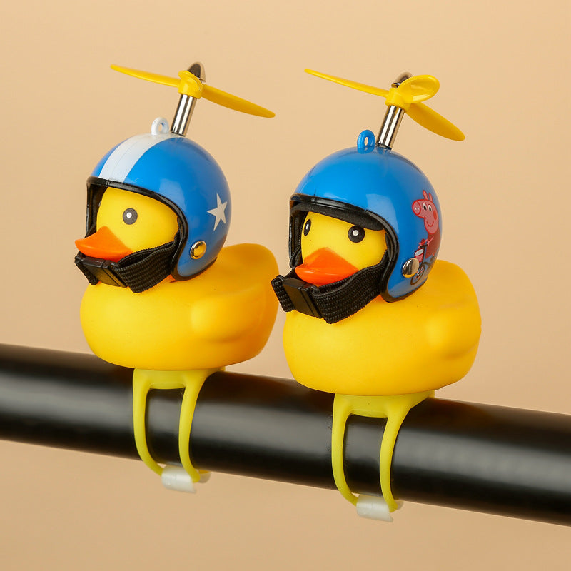 Car small yellow duck bamboo dragonfly broken wind duck helmet turbine increased duck car accessories ornaments net red vibrato duck the same paragraph