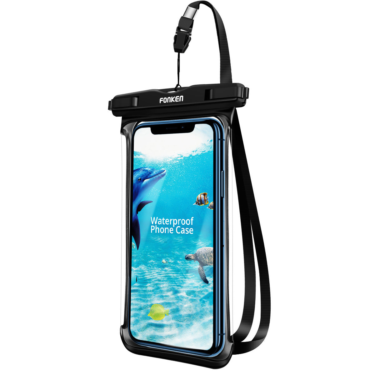 Drop shipping, panoramic mobile phone waterproof bag, outdoor sports swimming, rainproof, touch screen camera, 6-inch cross-border hot sale