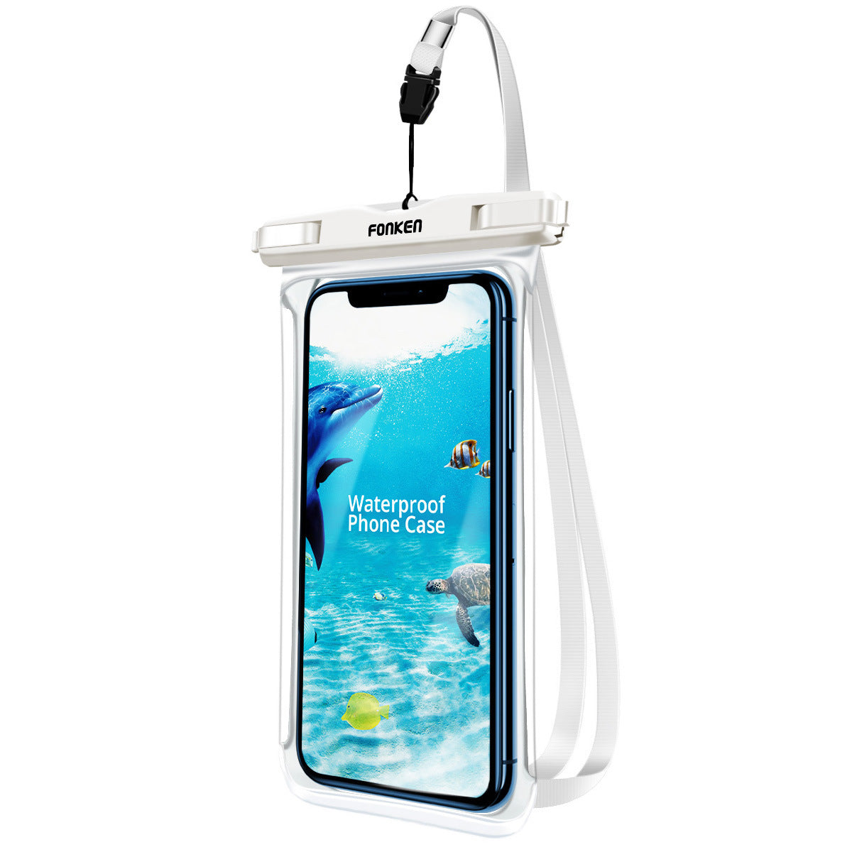 Drop shipping, panoramic mobile phone waterproof bag, outdoor sports swimming, rainproof, touch screen camera, 6-inch cross-border hot sale