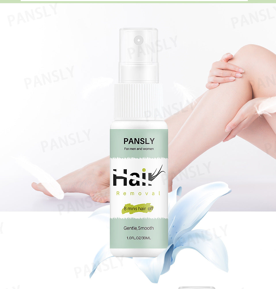 PANSLY Hair removal spray leg hair hand hair body care solution mild nutrition and nourishment