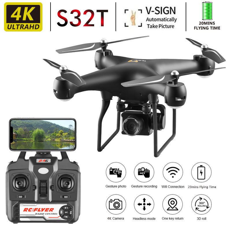 Ultra long battery UAV HD aerial camera four-axis aircraft gesture camera remote control aircraft cross-border e-commerce explosion models