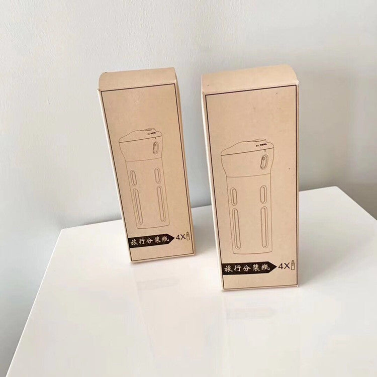 outdoor travel trip sub-bottle set portable lotion shampoo four-in-one rotating sub-bottle