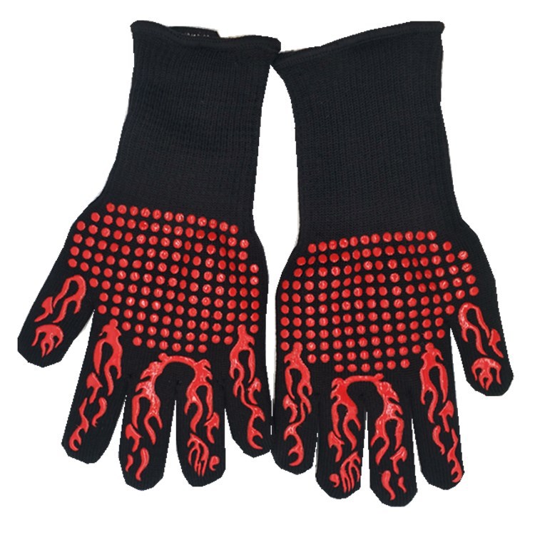 High temperature heat resistant gloves kitchen gloves barbecue gloves