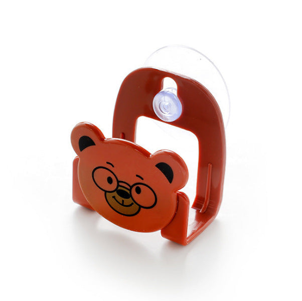 Cartoon kitchen sink storage rack sponge wipes rack suction cup bathroom sundries rack