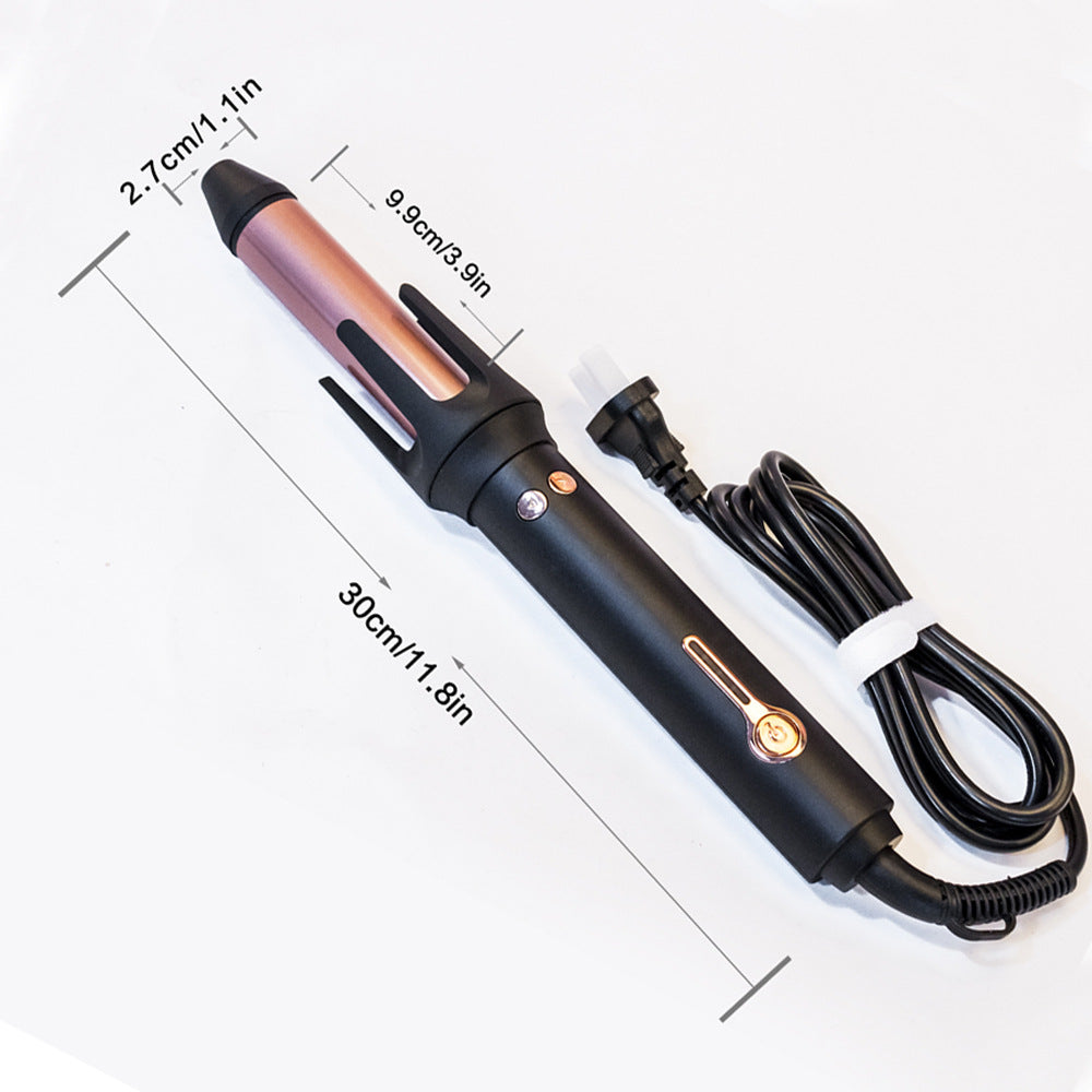Amazon's new curling iron ceramic glaze liquid crystal display large volume small volume pear flower head net red electric curling iron hair iron