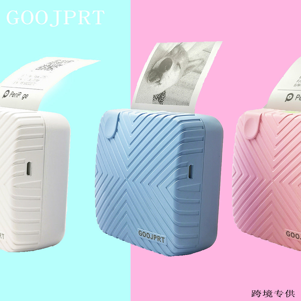 JP Pocket Printer Photo Mini Barcode Portable Bluetooth Portable Wrong Question Hand Account Thermal Label Printer