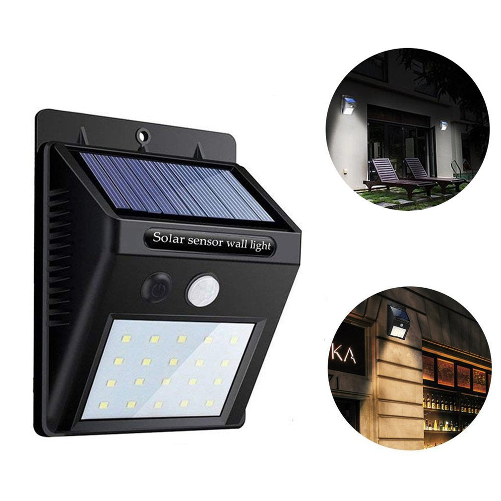 Hot Sale Solar Wall Light Body Sensor Wall Light Outdoor Waterproof Garden Garden Light Lighting Wall Street Light