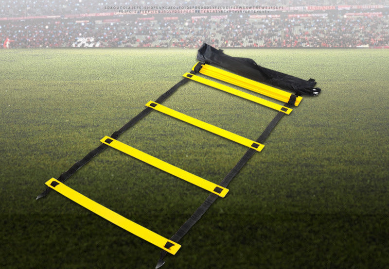 Factory direct football training rope ladder jump lattice ladder agility pace training speed ladder blue ball energy ladder training rope