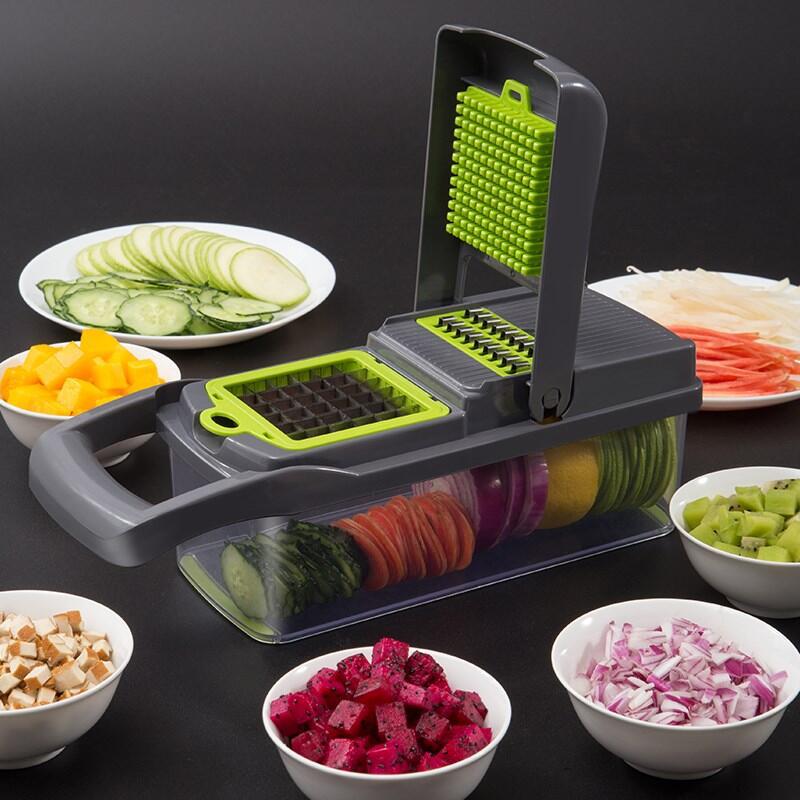 Kitchen multifunctional diced and vegetable artifact potato shredder shredder grater household potato chip shredder HS