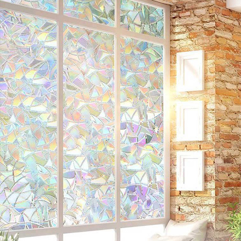 Amazon AliExpress cross-border colorful electrostatic glass stickers non-adhesive self-adhesive PVC film window stickers glass stickers