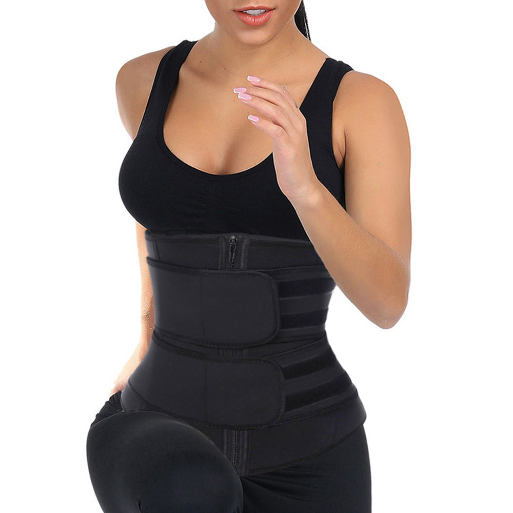 European and American reinforced waist belt sweat suit postpartum yoga sports waist shaping clothes adjustable abdomen belt plastic belt