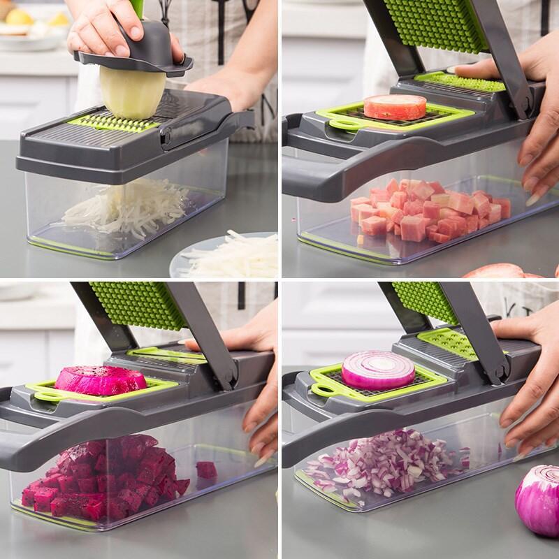 Kitchen multifunctional diced and vegetable artifact potato shredder shredder grater household potato chip shredder HS