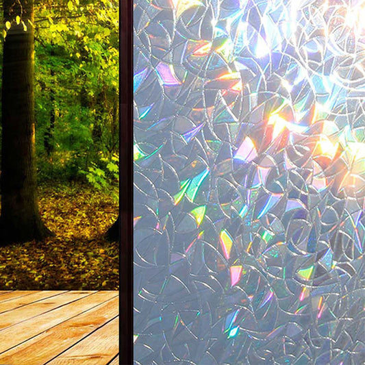Amazon AliExpress cross-border colorful electrostatic glass stickers non-adhesive self-adhesive PVC film window stickers glass stickers