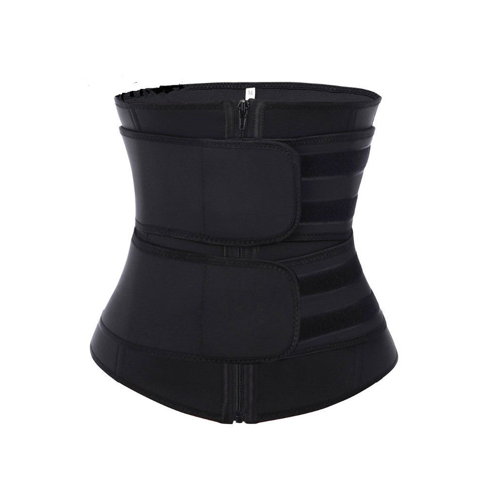 European and American reinforced waist belt sweat suit postpartum yoga sports waist shaping clothes adjustable abdomen belt plastic belt