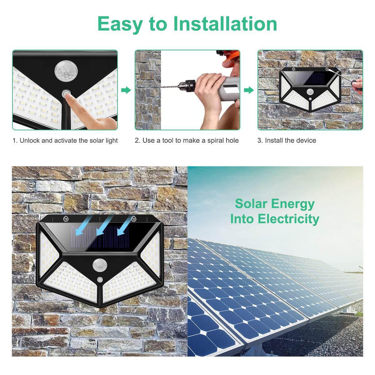 100LED solar wall light 100LED solar wall light