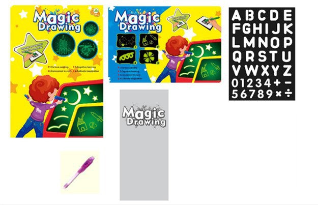 Draw With Light Fun painting board luminous board children luminous magic fluorescent board 3D drawing board