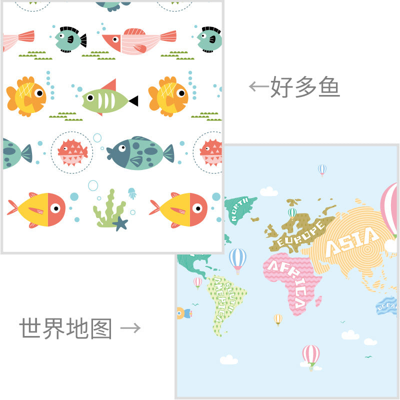 Factory wholesale crawling mat, environmentally friendly and tasteless baby play mat, thickened double-sided foldable xpe child crawling mat