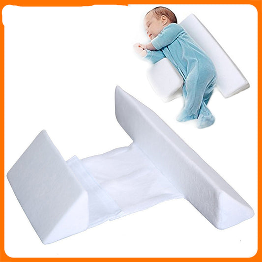 Baby side sleeping pillow Baby anti-spitting milk pillow Removable and washable waist protection baby pillow