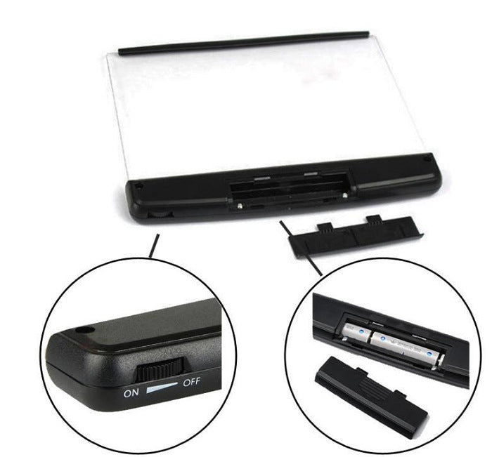 LED flat night vision book light eye protection reading light bedroom reading artifact folder book light night reading creative light