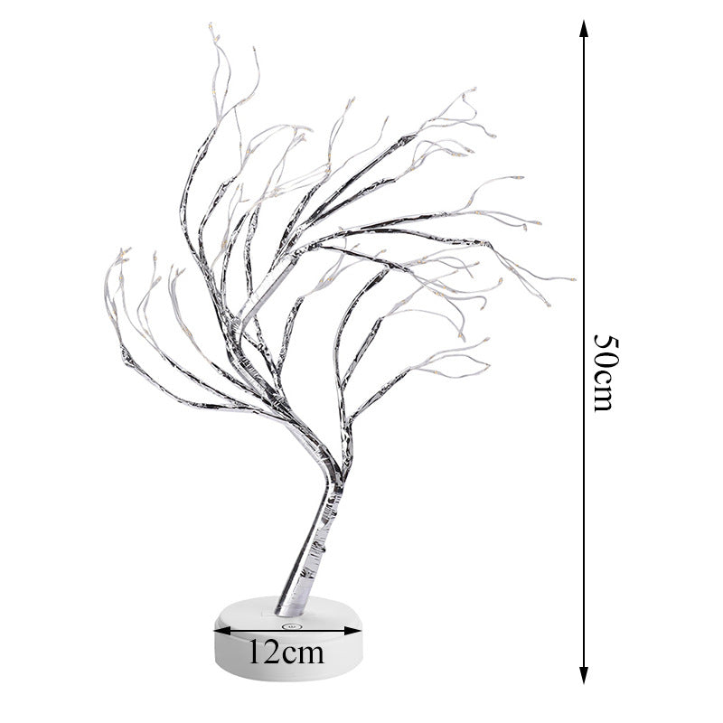 Cross-border Amazon Explosive LED Tree Light Touch Pearl Lantern Copper Wire Light Starry Gift Decoration Night Light