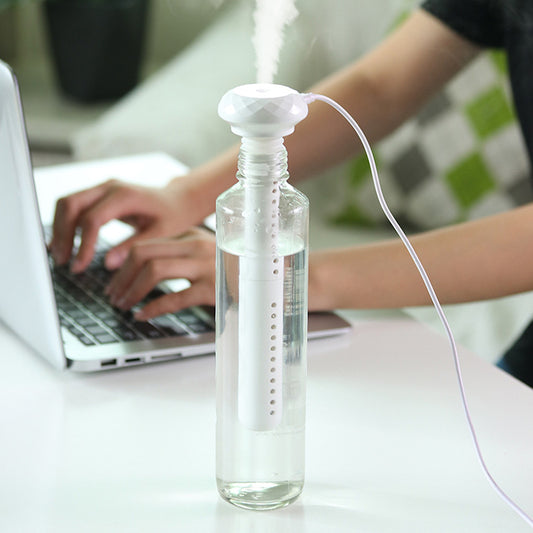 New Mini USB Portable Diamond Car Home Purifying Air Moisturizer Aromatherapy Spray Humidifier
